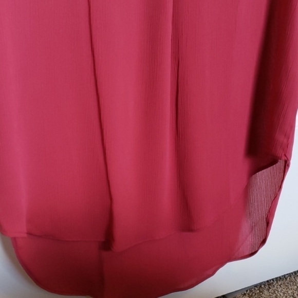 Active USA Plum Pink sheer blouse, size M - Picture 4 of 6